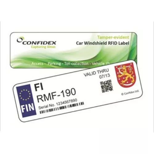 Tag RFID Cruiser Windshield Crypto Confidex